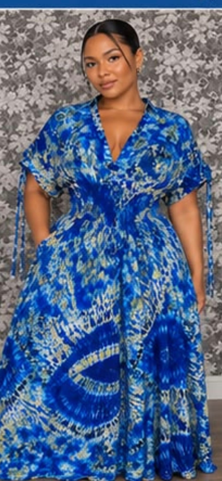 Tie-Dye Maxi Dress – Plus Size