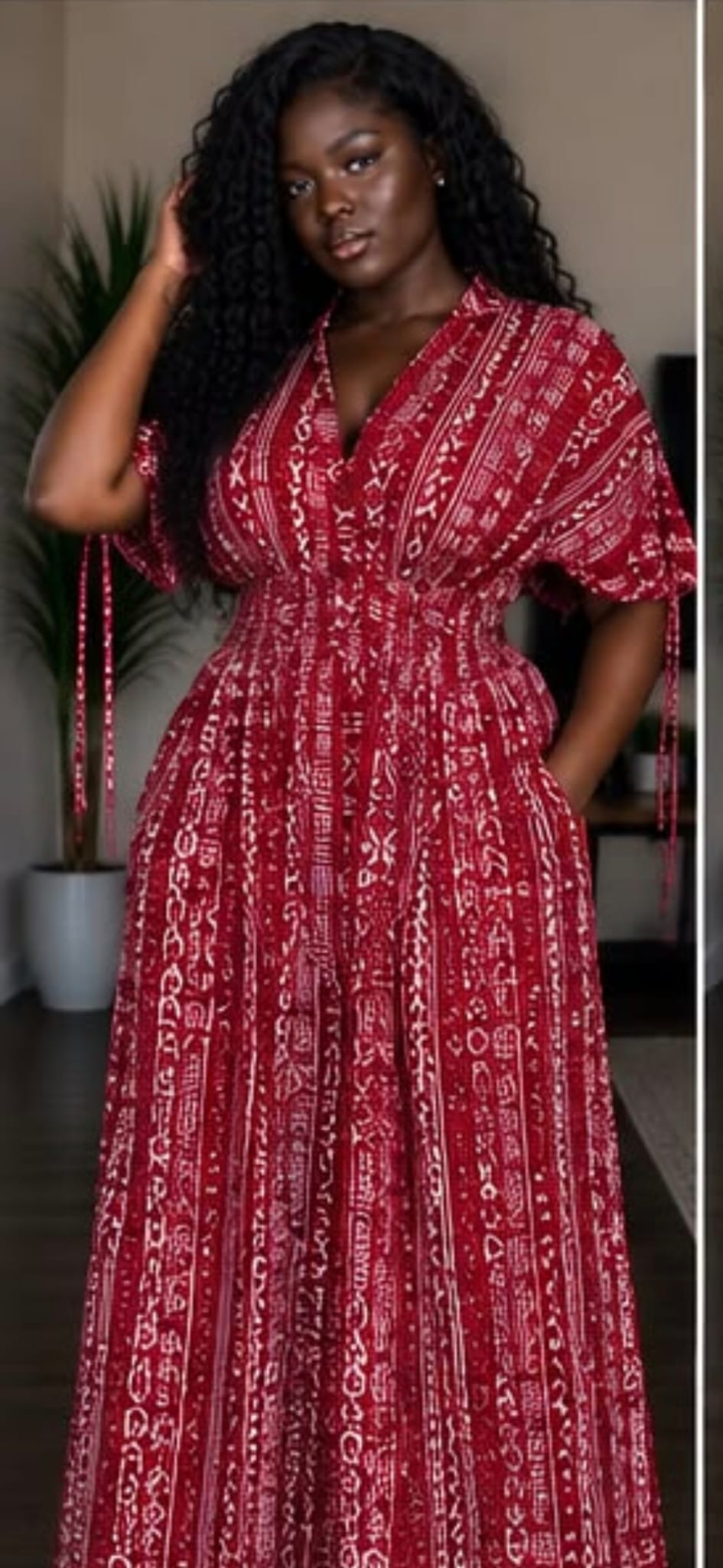 Tie-Dye Maxi Dress – Plus Size