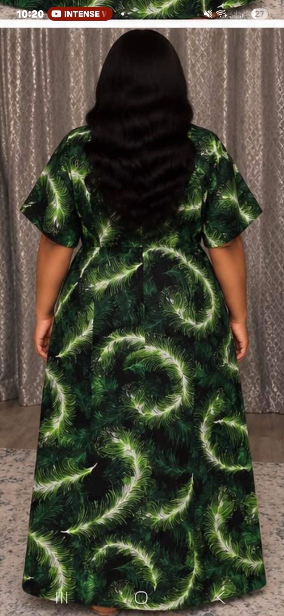 Women’s Statement Print Maxi Dress