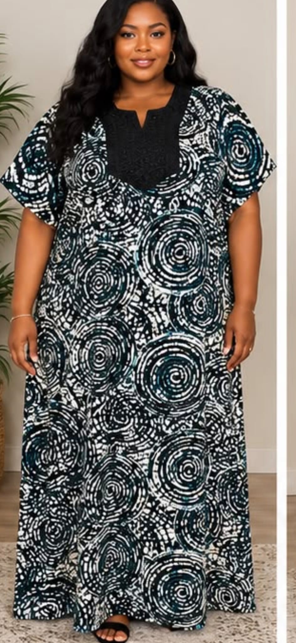 Women’s Statement Print Maxi Dress